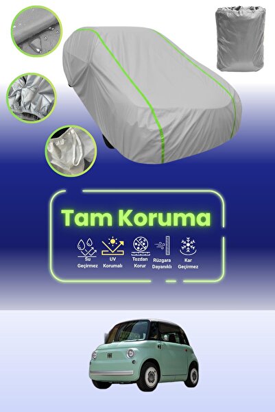 Dokaca Neo غطاء حماية للسيارة من القماش الرمادي النيون قماش مجدّل متوافق مع سيارة فيات توبولينو