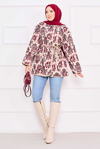 EBRUTESETTÜR Bohemian Quilted Jacket with Pocket Detail -7