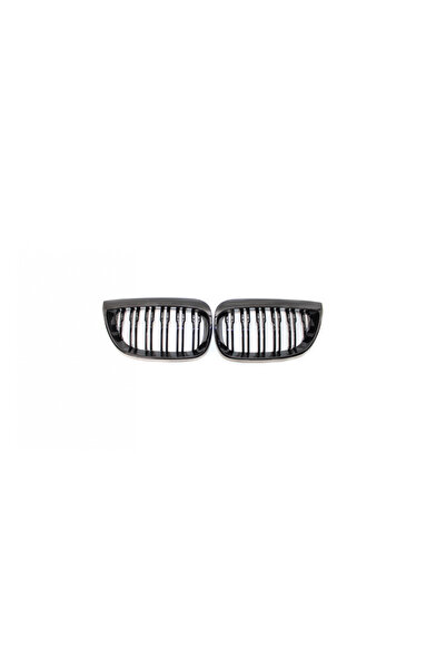 BMW Set 2 grile duble, negru lucios, M Design pentru E81 E87 Nonfacelift