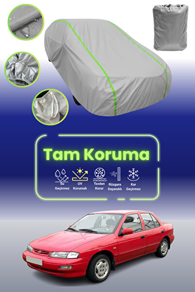 Dokaca Neo غطاء حماية للسيارة من القماش الرمادي النيون قماش مجدّل متوافق مع سيارة كيا سيفيا