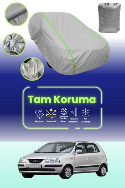 Dokaca Neo غطاء حماية للسيارة من القماش الرمادي النيون قماش مجدّل متوافق مع س...