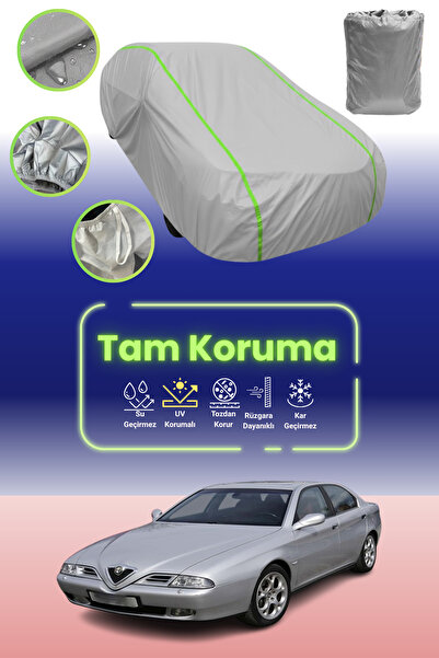 Dokaca Neo غطاء حماية للسيارة باللون الرمادي النيون قماش مجدّل ألفا روميو 166...