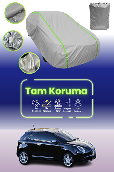 Dokaca Neo غطاء حماية للسيارة باللون الرمادي النيون قماش مجدّل ألفا روميو ميت...