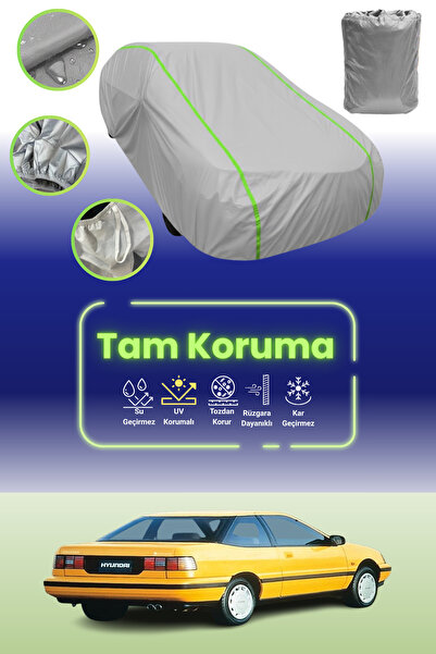 Dokaca Neo غطاء حماية للسيارة باللون الرمادي النيون قماش مجدّل متوافق مع سيار...