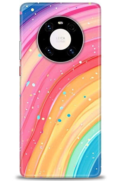 Rulet Aksesuar غطاء متوافق مع هاتف هواوي ميت 40 برو HD مطبوع - غطاء سيليكون م...