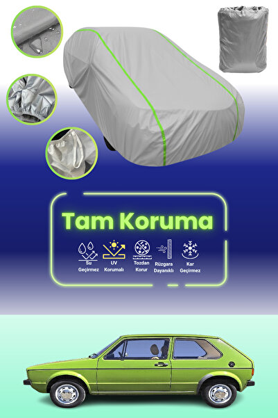 Dokaca Neo غطاء حماية للسيارة باللون الرمادي النيون قماش مجدّل فولكس فاجن جول...