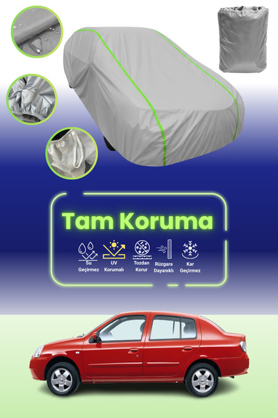 Dokaca Neo غطاء حماية للسيارة باللون الرمادي النيون قماش مجدّل نيسان بلاتينا 2006 - 2010 متوافق مع غطاء حماية السيارة