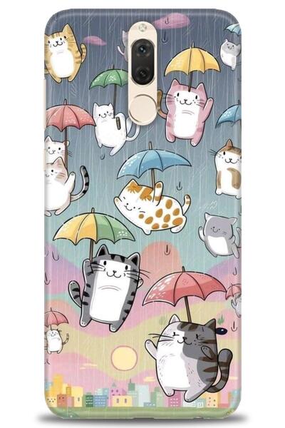 Rulet Aksesuar غطاء متوافق مع هاتف هواوي ميت 10 لايت HD مطبوع - غطاء سيليكون ...