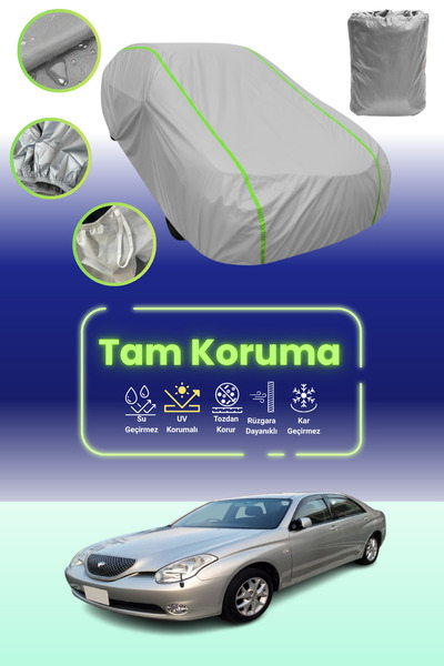 Dokaca Neo غطاء حماية للسيارة من القماش الرمادي النيون قماش مجدّل متوافق مع تويوتا فيروسا