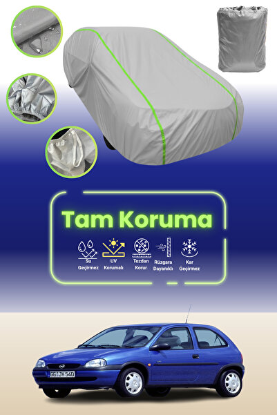 Dokaca Neo غطاء حماية للسيارة باللون الرمادي النيون قماش مجدّل أوبيل كورسا 3 ...