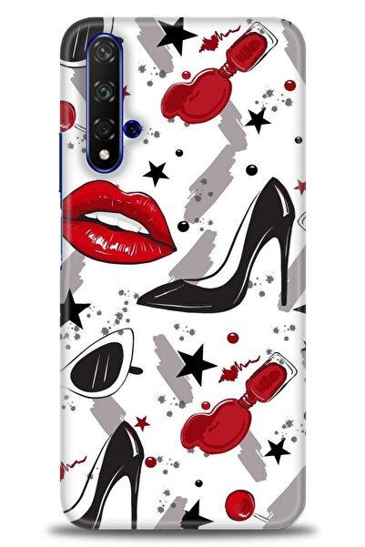 Rulet Aksesuar غطاء متوافق مع هاتف هواوي هونر مطبوع HD - غطاء سيليكون مصمم - 416