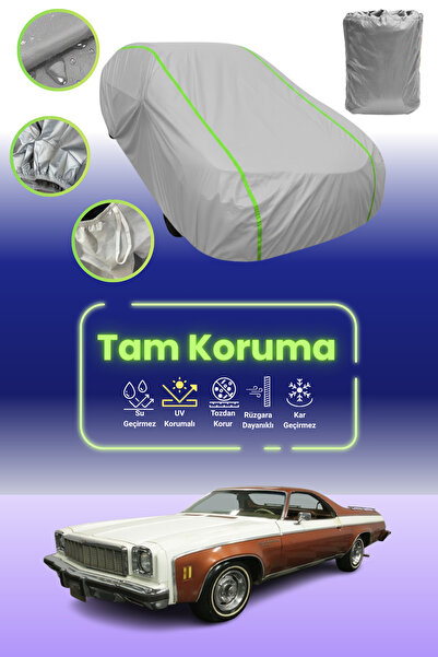 Dokaca Neo غطاء حماية للسيارة باللون الرمادي النيون قماش مجدّل متوافق مع سيارة شيفروليه ماليبو إل كامينو