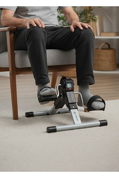 Triathlon T-243 Katlanabilir Mini El ve Ayak Egzersiz Bisikleti / Dijital Göstergeli Kondisyon Bisikleti