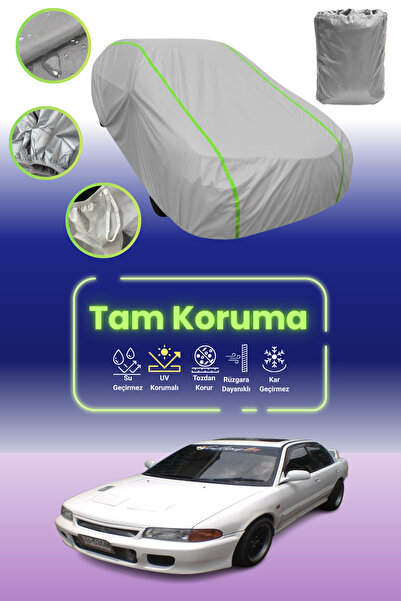 Dokaca Neo غطاء حماية للسيارة باللون الرمادي النيون قماش مجدّل ميتسوبيشي لانسر إيفولوشن II 1994 - 1995 متوافق مع غطاء حماية السيارة