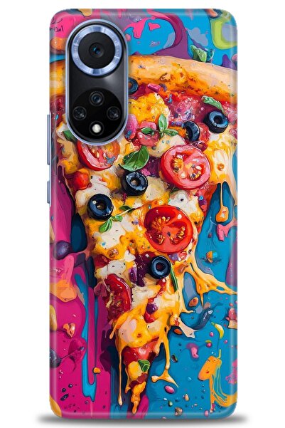 Rulet Aksesuar غطاء متوافق مع هاتف هواوي هونر مطبوع HD - غطاء سيليكون مصمم - 450