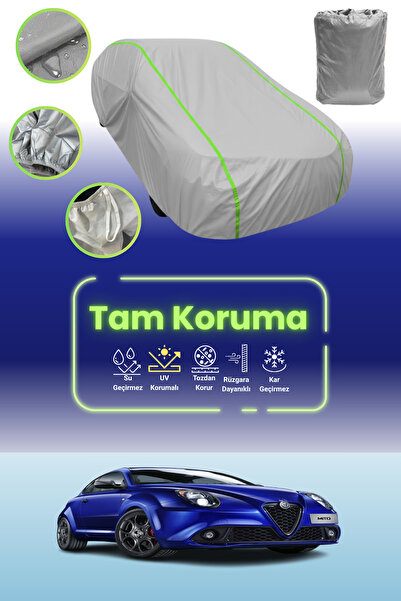 Dokaca Neo غطاء حماية للسيارة باللون الرمادي النيون قماش مجدّل ألفا روميو ميت...