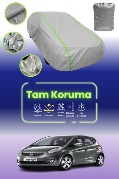 Dokaca Neo غطاء حماية للسيارة باللون الرمادي النيون قماش مجدّل متوافق مع سيار...