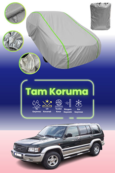 Dokaca Neo غطاء حماية للسيارة من القماش الرمادي النيون قماش مجدّل متوافق مع إ...