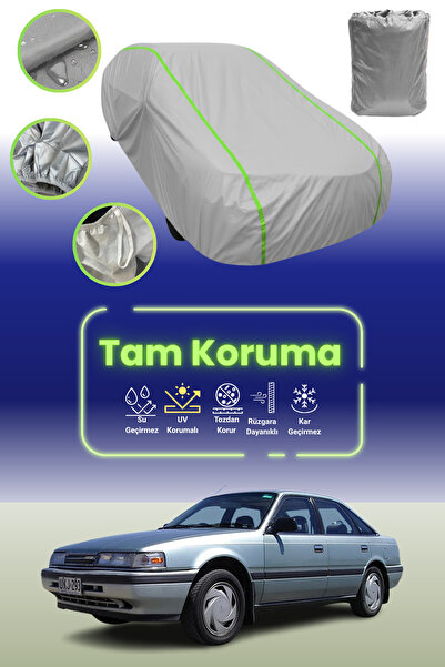 Dokaca Neo غطاء حماية للسيارة باللون الرمادي النيون قماش مجدّل مازدا 626 3 ها...