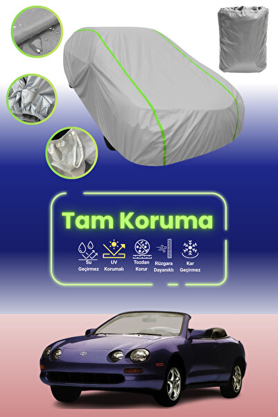 Dokaca Neo غطاء حماية للسيارة باللون الرمادي النيون قماش مجدّل تويوتا سيليكا ...