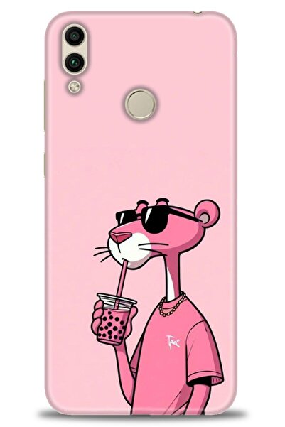 Rulet Aksesuar غطاء متوافق مع هاتف هواوي هونر 8C HD مطبوع - غطاء سيليكون مصمم...