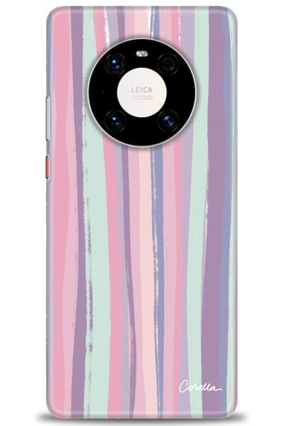 Rulet Aksesuar غطاء متوافق مع هاتف هواوي ميت 40 برو HD مطبوع - غطاء سيليكون م...