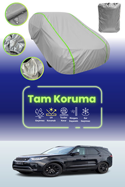 Dokaca Neo غطاء حماية للسيارة من القماش الرمادي اللامع قماش مجدّل لاند روفر ديسكفري V متوافق مع السيارات