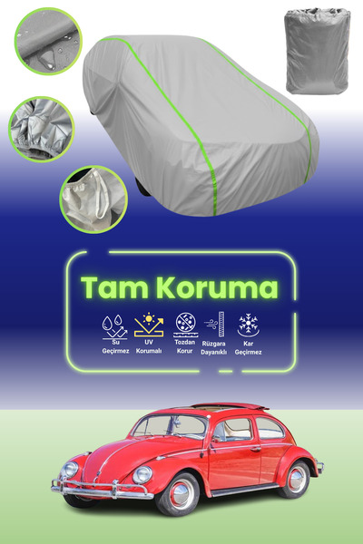 Dokaca Neo غطاء حماية من القماش للسيارة باللون الرمادي النيون قماش مجدّل فولك...