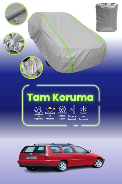 Dokaca Neo Gray Neon Corded Fabric Volkswagen Polo 3 Variant Compatible Car C...