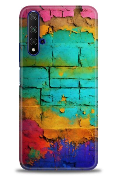 Rulet Aksesuar غطاء متوافق مع هاتف هواوي هونر مطبوع HD مطبوع + واقي شاشة سيرا...