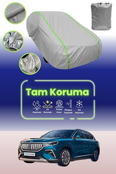 Dokaca Neo Gri Neon Fitilli Togg T10X Uyumlu Oto Branda Araba Brandası Koruma...