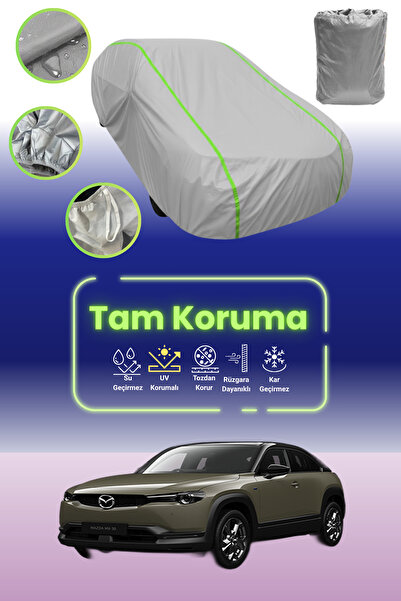 Dokaca Neo غطاء حماية للسيارة من القماش الرمادي النيون قماش مجدّل متوافق مع س...