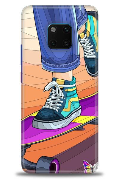 Rulet Aksesuar غطاء متوافق مع هاتف هواوي ميت 20 برو HD مطبوع - غطاء سيليكون م...