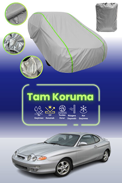 Dokaca Neo غطاء حماية للسيارة باللون الرمادي النيون قماش مجدّل هيونداي كوبيه ...