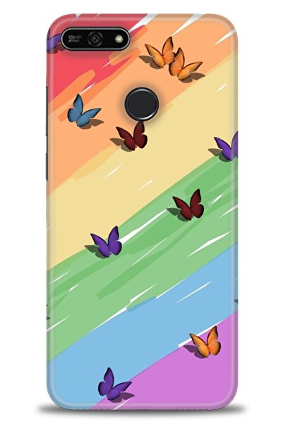 Rulet Aksesuar غطاء متوافق مع هاتف هواوي هونر 7A HD مطبوع - غطاء سيليكون بتصم...