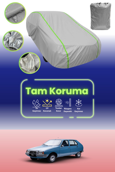 Dokaca Neo غطاء حماية للسيارة من القماش الرمادي النيون قماش مجدّل متوافق مع س...