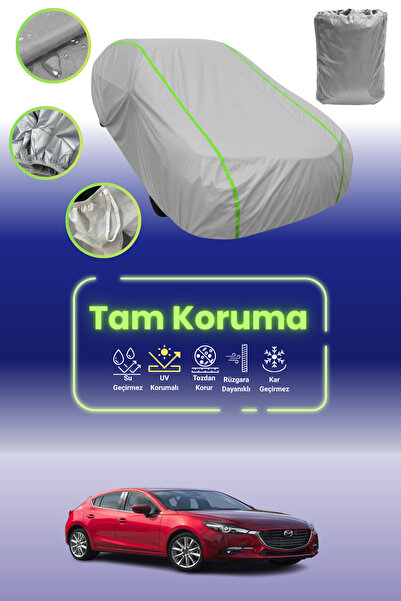 Dokaca Neo غطاء حماية للسيارة باللون الرمادي النيون قماش مجدّل مازدا 3 / أكسي...