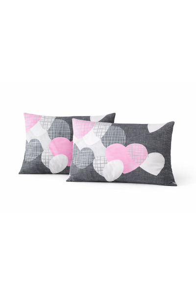 NazeninHome Ranforce 100% Cotton Pillowcase Set of 2 Jadore Pink