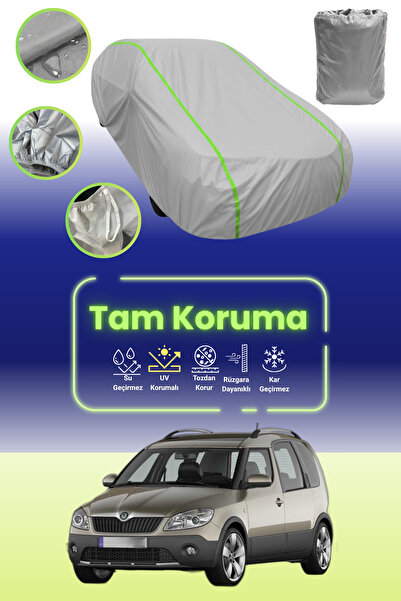 Dokaca Neo غطاء حماية للسيارة من القماش الرمادي النيون قماش مجدّل متوافق مع س...