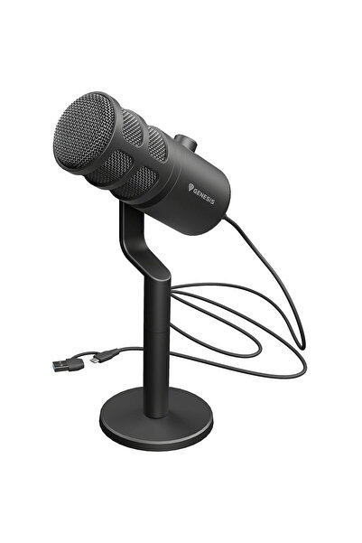 Genesis Microfon dinamic USB-C Radium 350D, cardioid, 60-14k Hz, 48dB, cablu 250 cm, negru