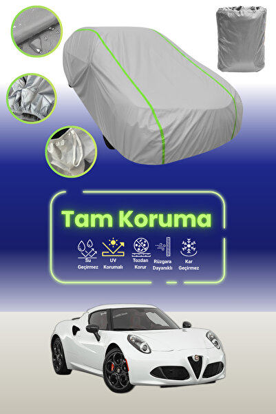 Dokaca Neo غطاء حماية للسيارة من القماش الرمادي النيون قماش مجدّل ألفا روميو ...