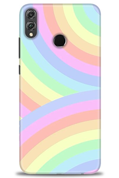 Rulet Aksesuar غطاء متوافق مع هاتف هواوي هونر 8X HD مطبوع - غطاء سيليكون مصمم...