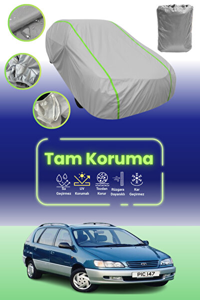 Dokaca Neo غطاء حماية للسيارة من قماش السيارة باللون الرمادي النيون قماش مجدّل متوافق مع تويوتا بيكنيك