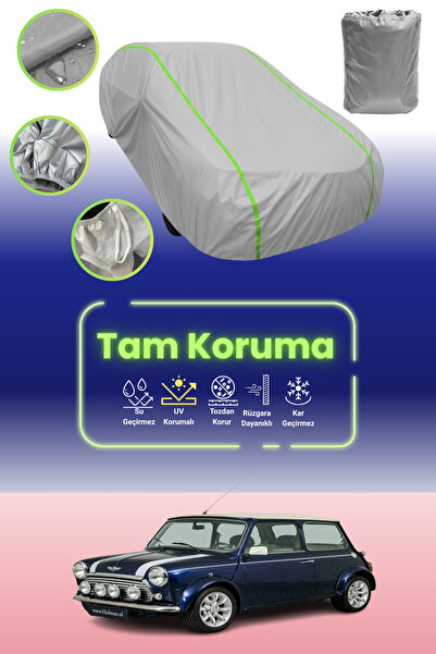 Dokaca Neo غطاء حماية للسيارة باللون الرمادي النيون قماش مجدّل ميني كوبر هاتش...