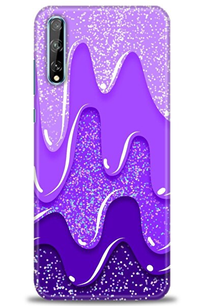 Rulet Aksesuar غطاء متوافق مع هاتف هواوي P Smart S HD مطبوع - غطاء سيليكون مص...