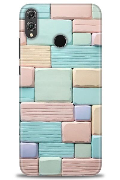 Rulet Aksesuar غطاء متوافق مع هاتف هواوي هونر 8X HD مطبوع - غطاء سيليكون بتصم...