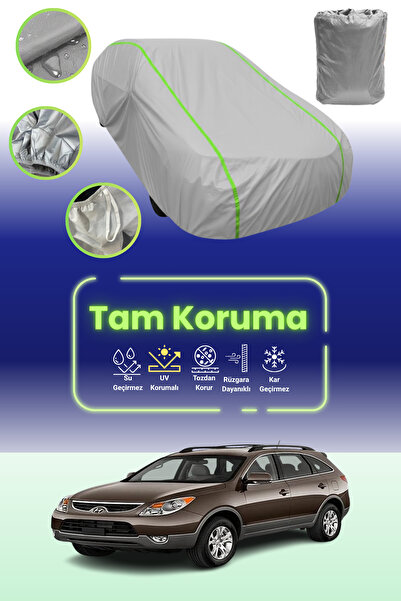 Dokaca Neo غطاء حماية للسيارة باللون الرمادي النيون قماش مجدّل متوافق مع سيارة هيونداي IX55 / فيراكروز 2009 - 2021