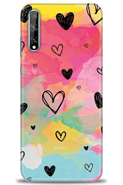 Rulet Aksesuar غطاء متوافق مع هاتف هواوي بي سمارت اس اتش دي مطبوع - غطاء سيلي...