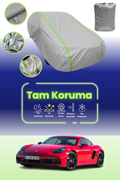 Dokaca Neo غطاء حماية للسيارة باللون الرمادي النيون قماش مجدّل بورش 718 كايما...