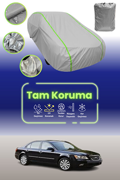 Dokaca Neo غطاء حماية للسيارة من القماش الرمادي اللامع قماش مجدّل متوافق مع سيارة هيونداي سوناتا 5